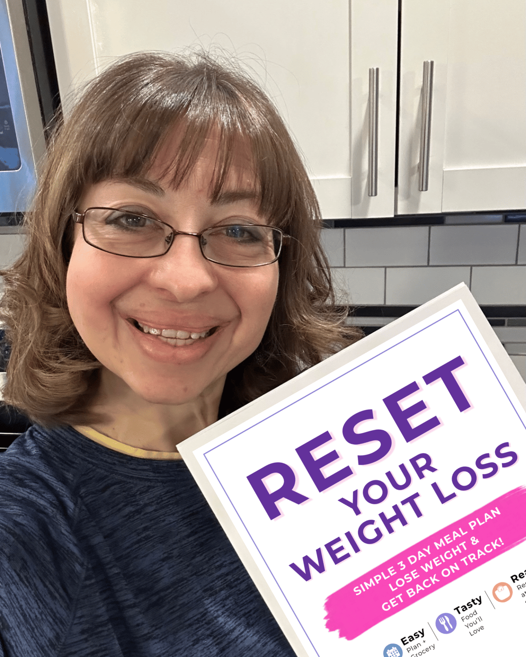 Reset your weight loss meal plan with Sara in kitchen
